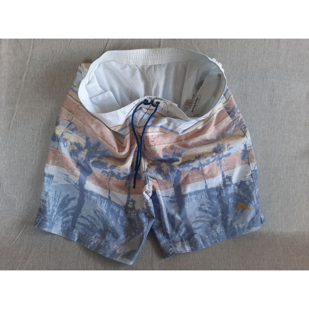 Tommy Bahama Men XL Tropical Drawstring StretchWaist Swim Short Recycle Material